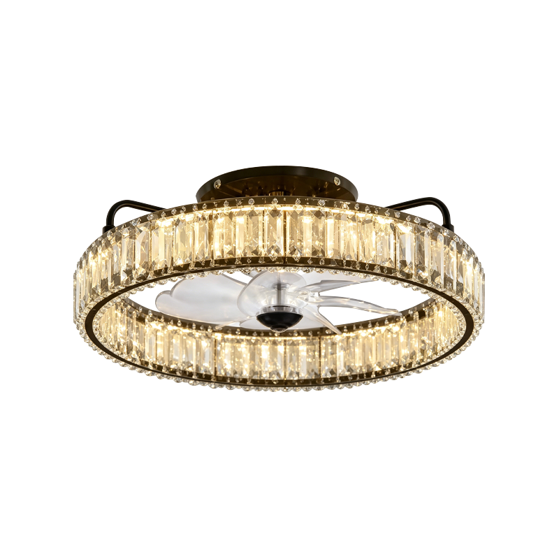 Downrod Ceiling Fan with Light