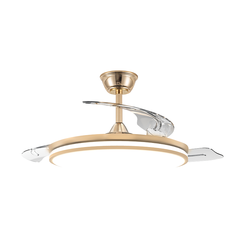 Quiet Retractable Ceiling Fan with Invisible Blades