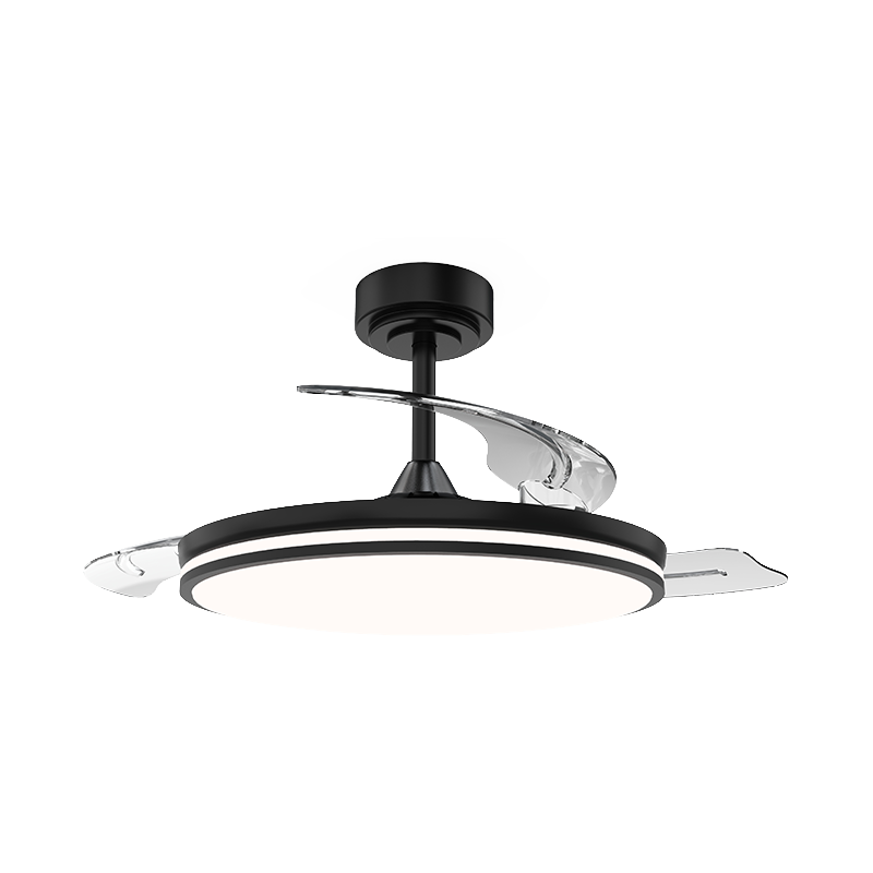 Quiet Retractable Ceiling Fan with Invisible Blades