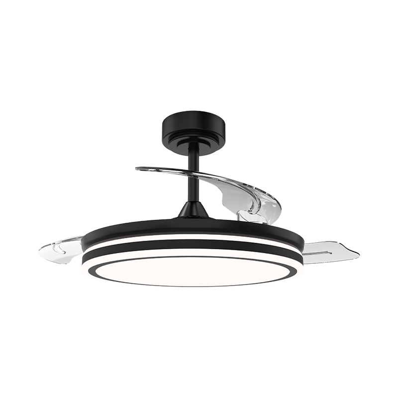 Quiet Retractable Ceiling Fan with Invisible Blades