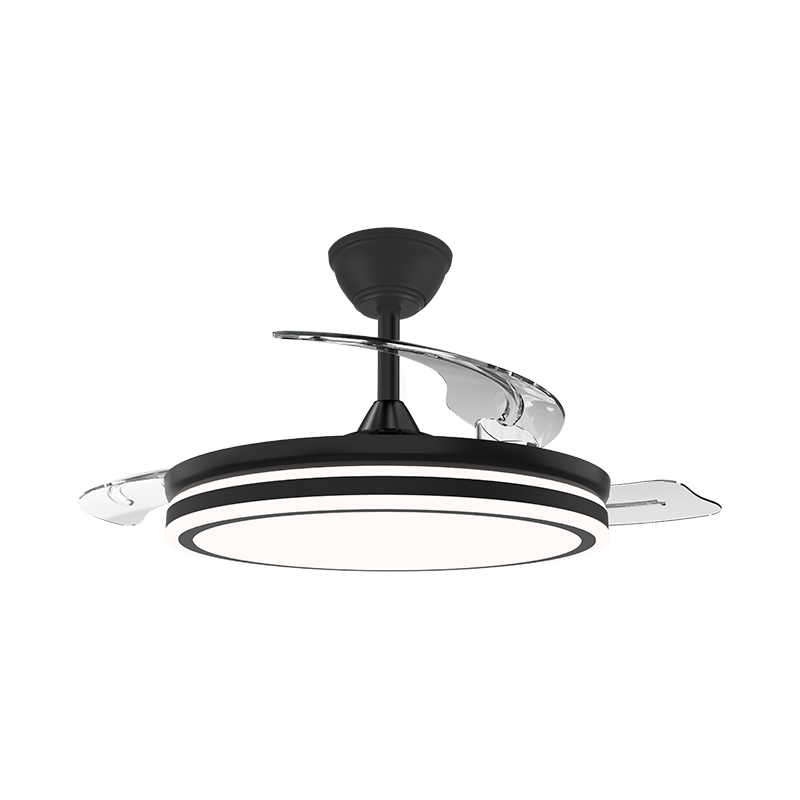 Quiet Retractable Ceiling Fan with Invisible Blades