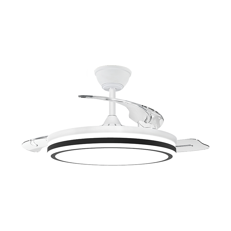 Quiet Retractable Ceiling Fan with Invisible Blades