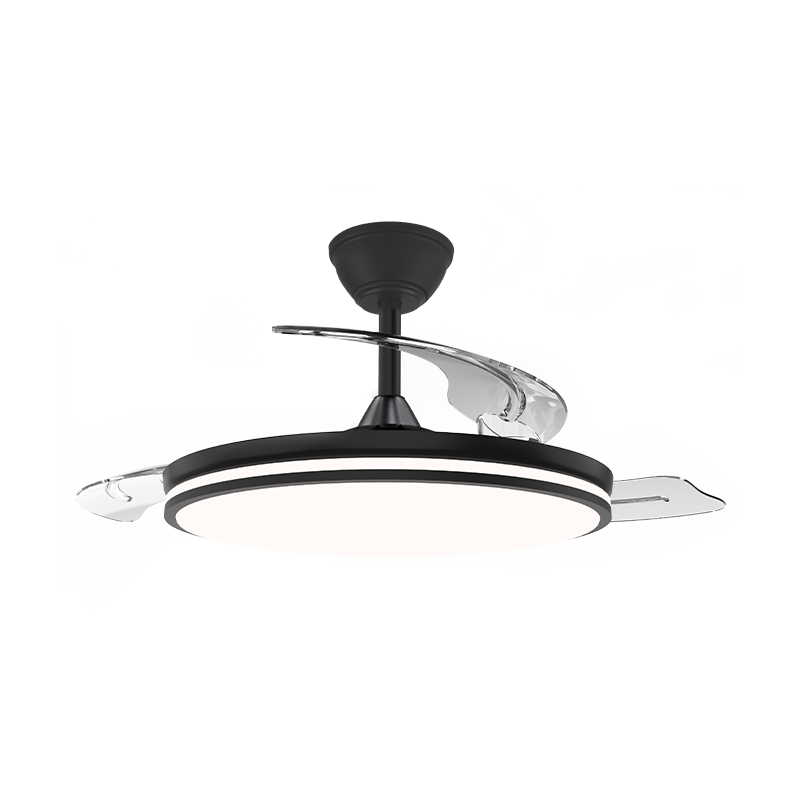 Quiet Retractable Ceiling Fan with Invisible Blades
