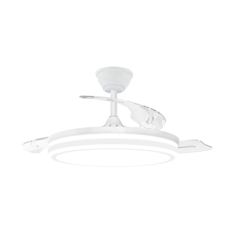Quiet Retractable Ceiling Fan with Invisible Blades