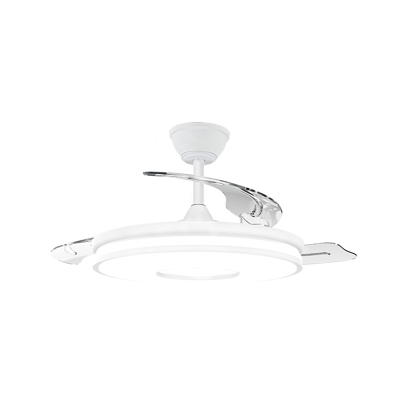 Quiet Retractable Ceiling Fan with Invisible Blades