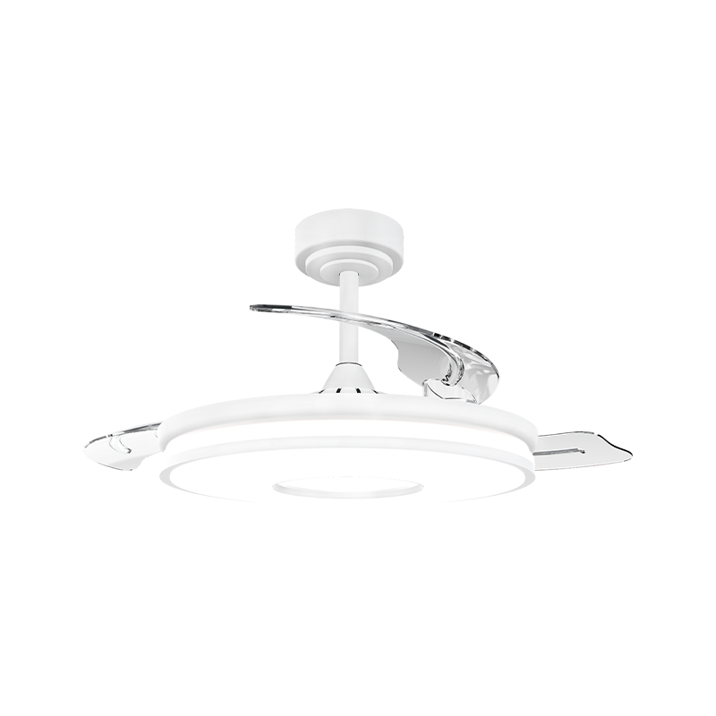 Quiet Retractable Ceiling Fan with Invisible Blades