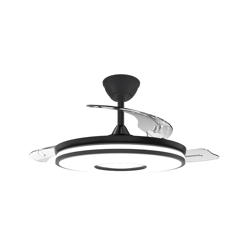 Quiet Retractable Ceiling Fan with Invisible Blades