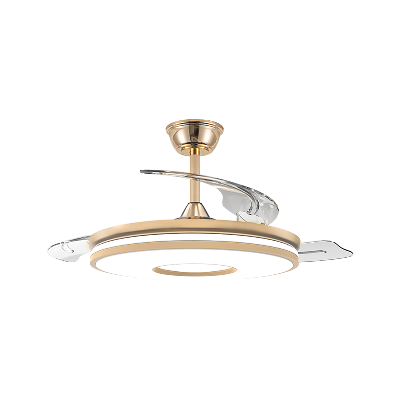 Quiet Retractable Ceiling Fan with Invisible Blades