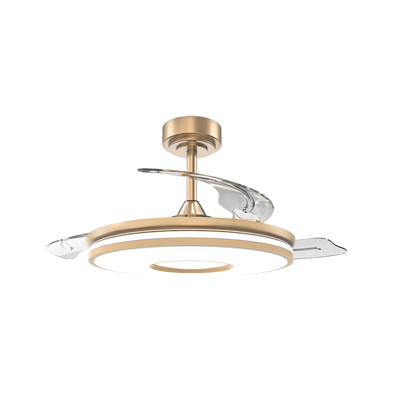 Quiet Retractable Ceiling Fan with Invisible Blades