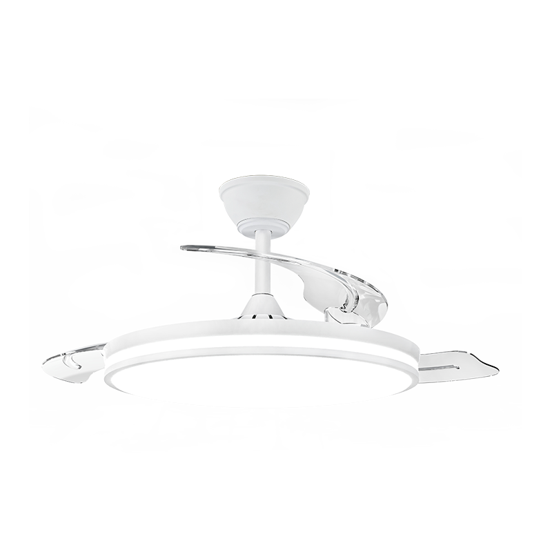 Quiet Retractable Ceiling Fan with Invisible Blades