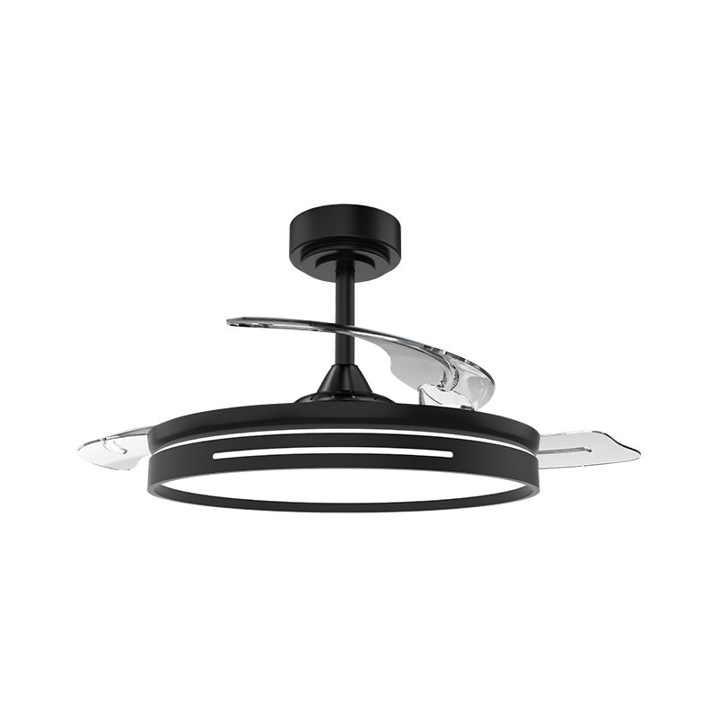 Quiet Retractable Ceiling Fan with Invisible Blades