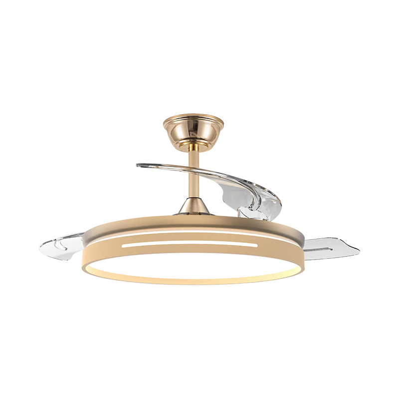 Quiet Retractable Ceiling Fan with Invisible Blades