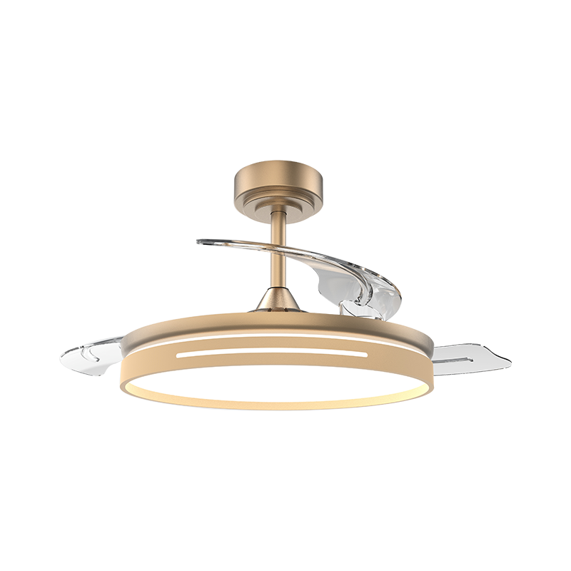 Quiet Retractable Ceiling Fan with Invisible Blades