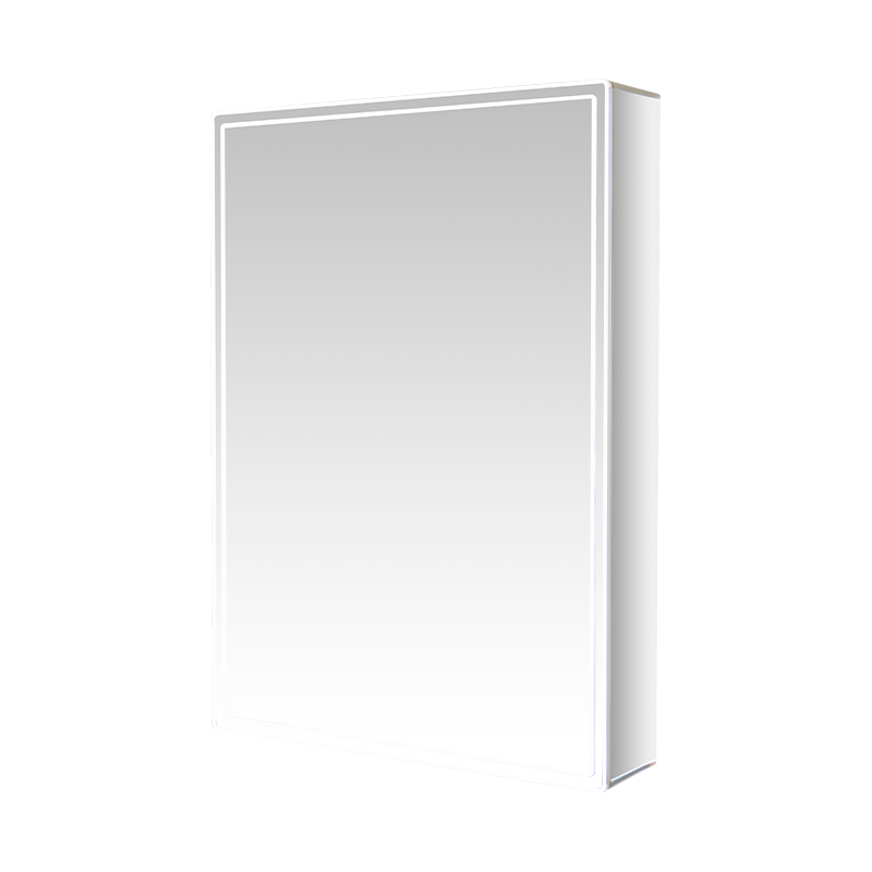 Single-Door LED Bathroom Mirror Cabinet With Anti-Fog Makeup Mirror