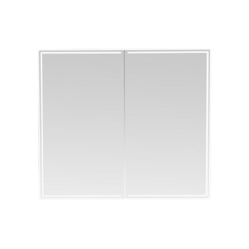 Double-Door LED Smart Bathroom Mirror Cabinet (With Anti-Fog Hand-Swipe Switch)