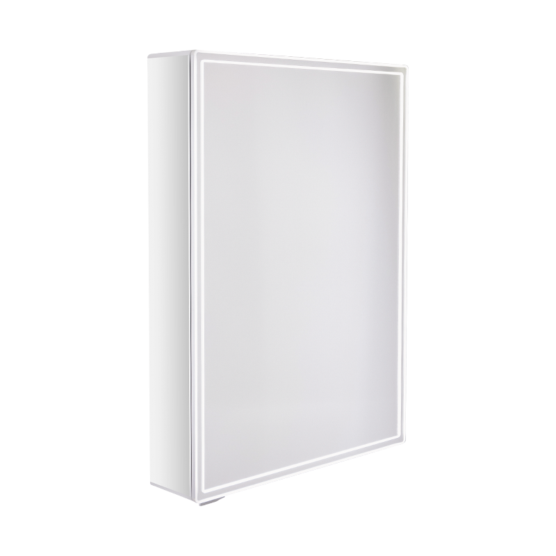 Single-Door Smart Bathroom Mirror Cabinet With LED Backlit Makeup Mirror