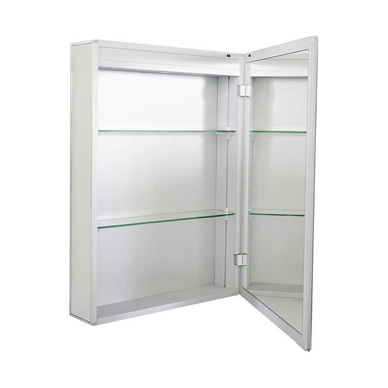 Single-Door LED Bathroom Mirror Cabinet With Anti-Fog Makeup Mirror