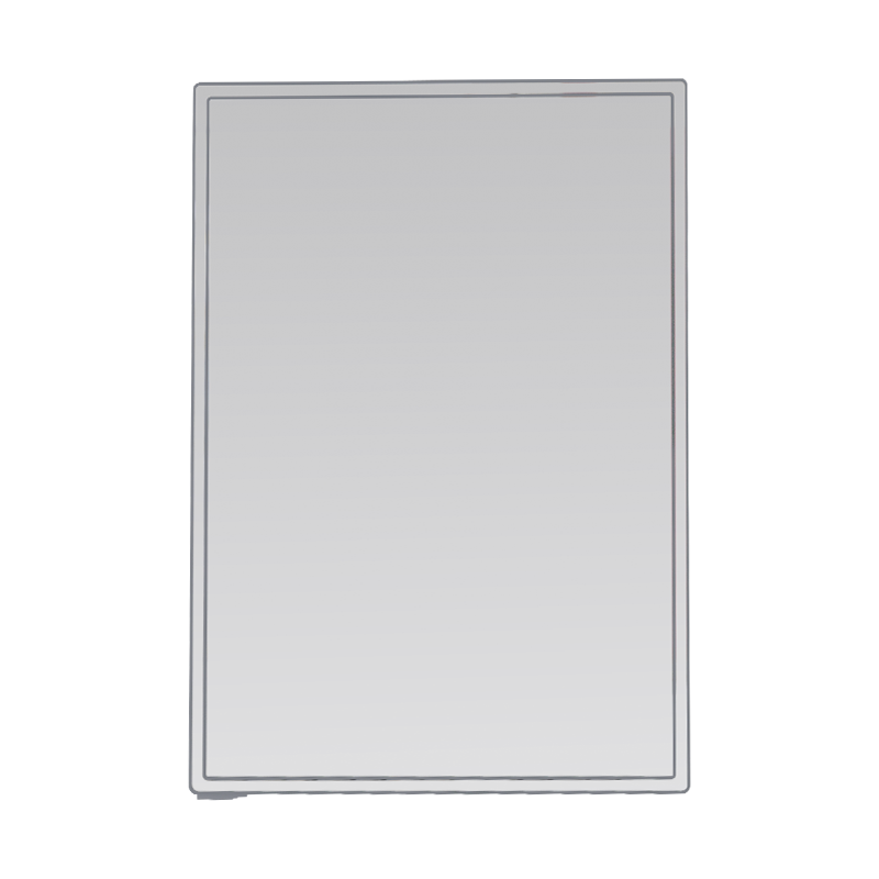 Aluminum Alloy Waterproof Single Door LED Bathroom Mirror Cabinet