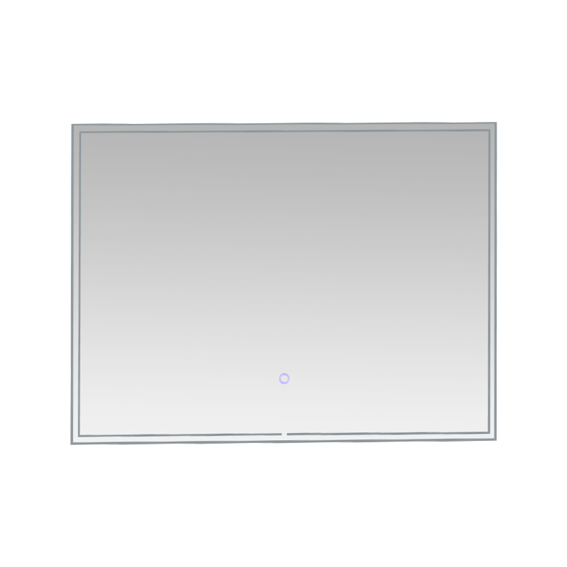 Aluminum Frame LED Smart Dimming Defogging Backlit Bathroom Mirror