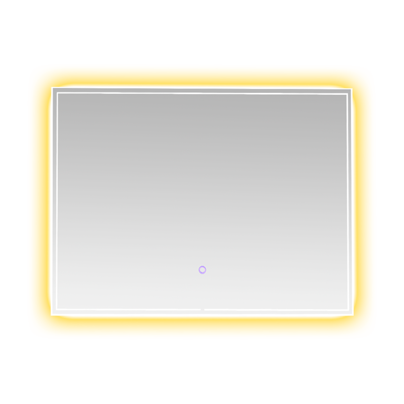 Aluminum Frame LED Smart Dimming Defogging Backlit Bathroom Mirror