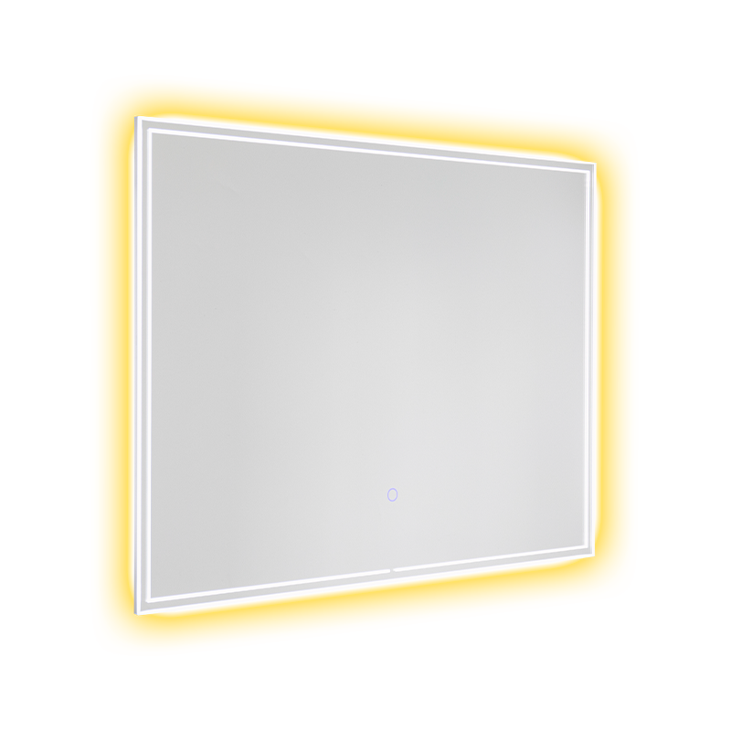 Aluminum Frame LED Smart Dimming Defogging Backlit Bathroom Mirror