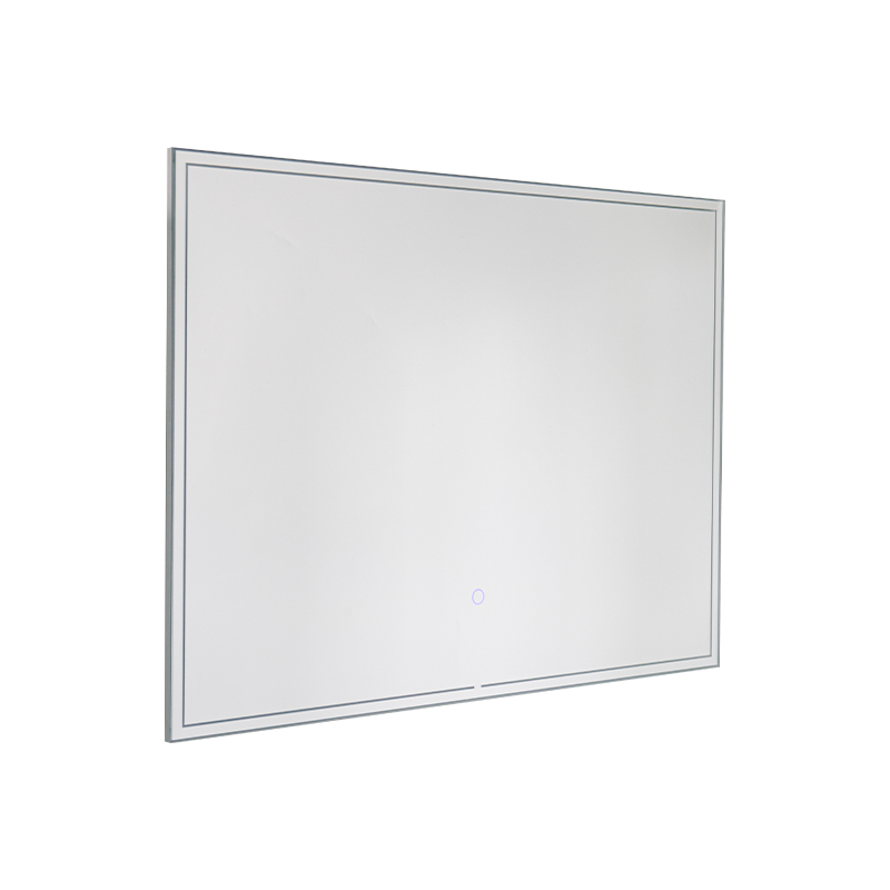 Aluminum Frame LED Smart Dimming Defogging Backlit Bathroom Mirror