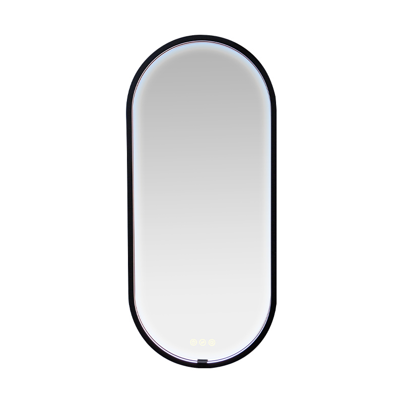 LED Smart Dimming Defogging Frosted Illuminated Bathroom Mirror