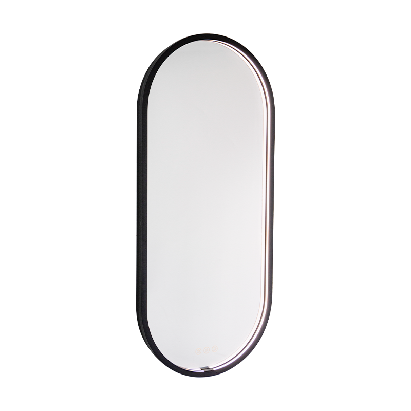 LED Smart Dimming Defogging Frosted Illuminated Bathroom Mirror