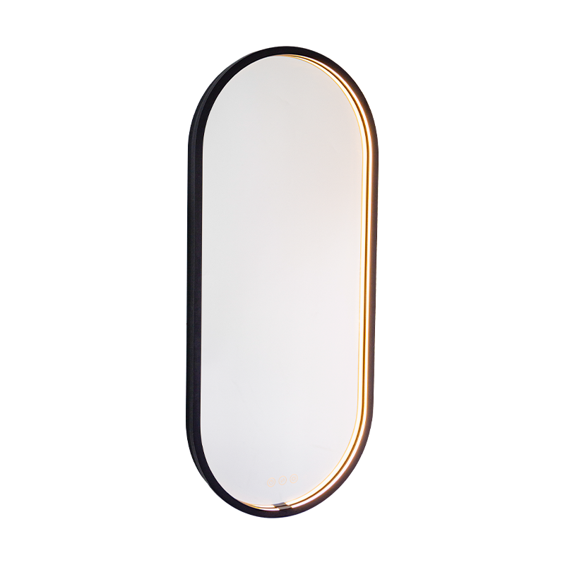 LED Smart Dimming Defogging Frosted Illuminated Bathroom Mirror