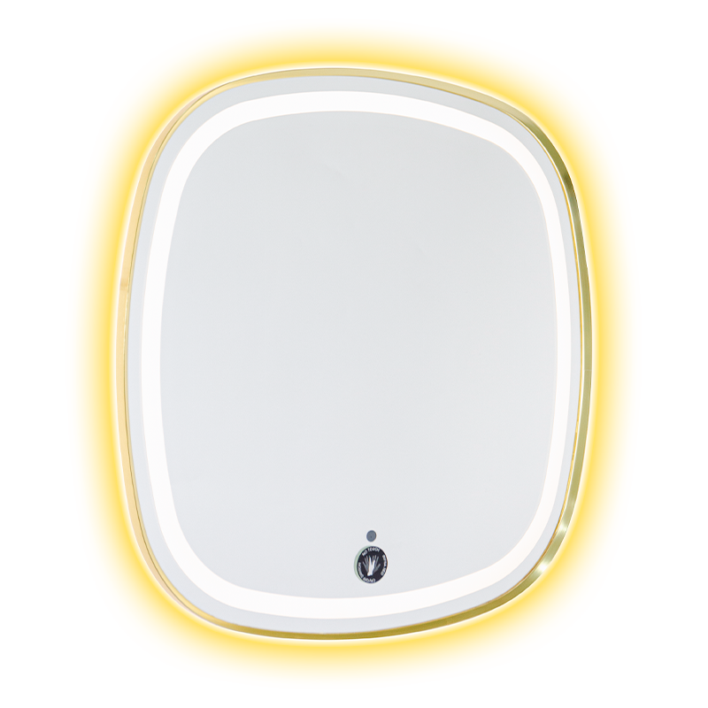 Aluminum Frame LED Smart Dimming Defogging Backlit Bathroom Mirror