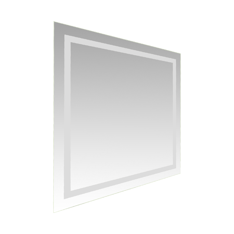 Aluminum Frame LED Smart Dimming Defogging Backlit Bathroom Mirror