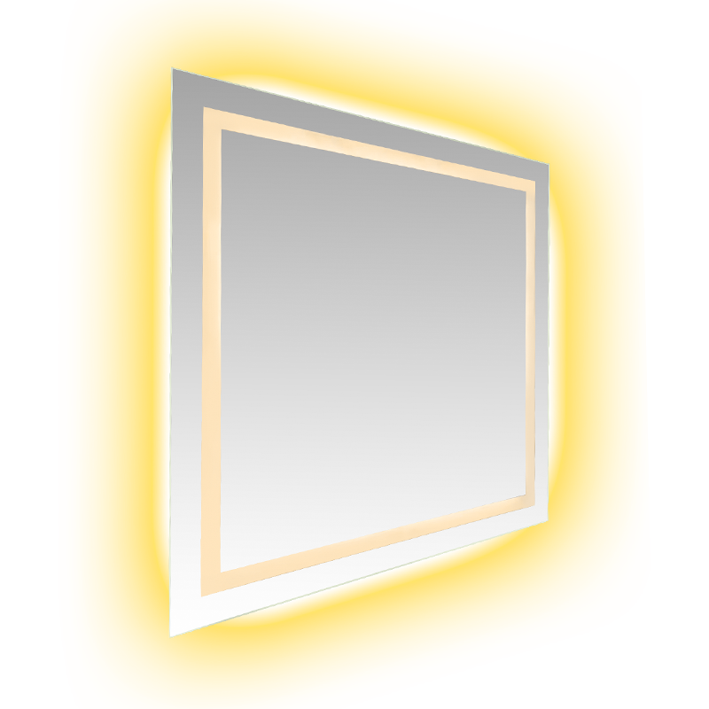 Aluminum Frame LED Smart Dimming Defogging Backlit Bathroom Mirror